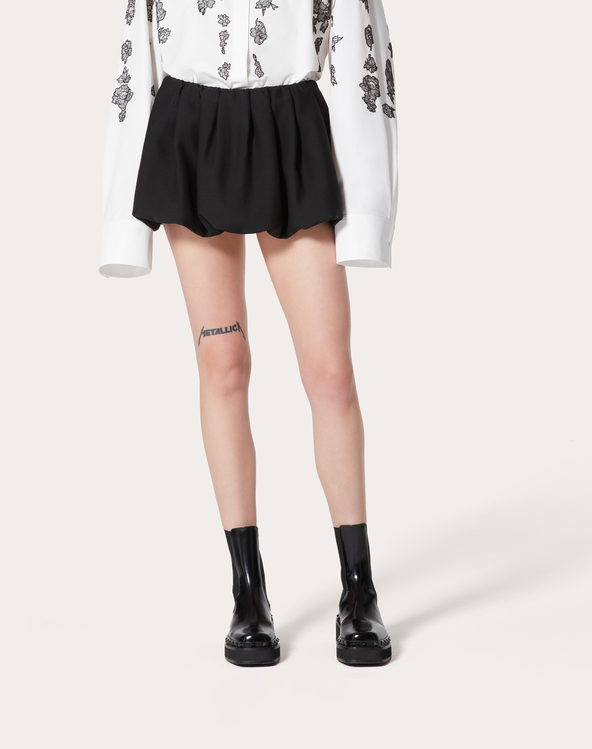 CREPE COUTURE MINI SKIRT - 3