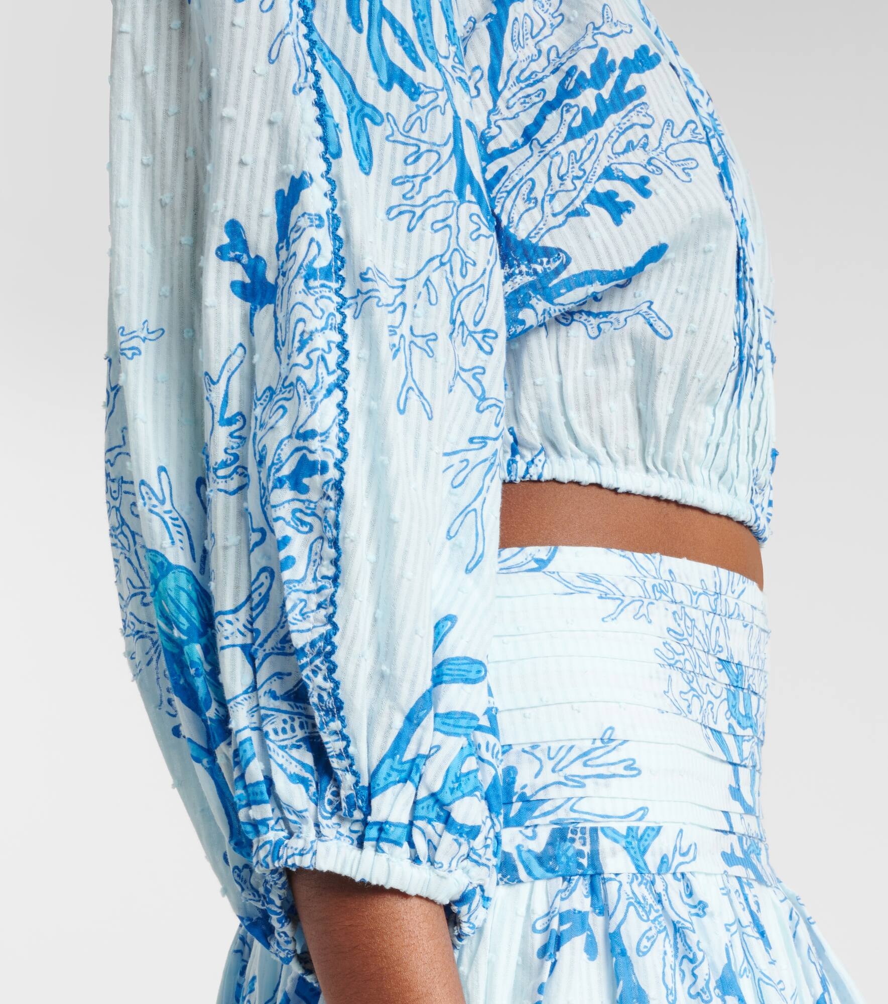 Bova printed off-shoulder cotton top - 5