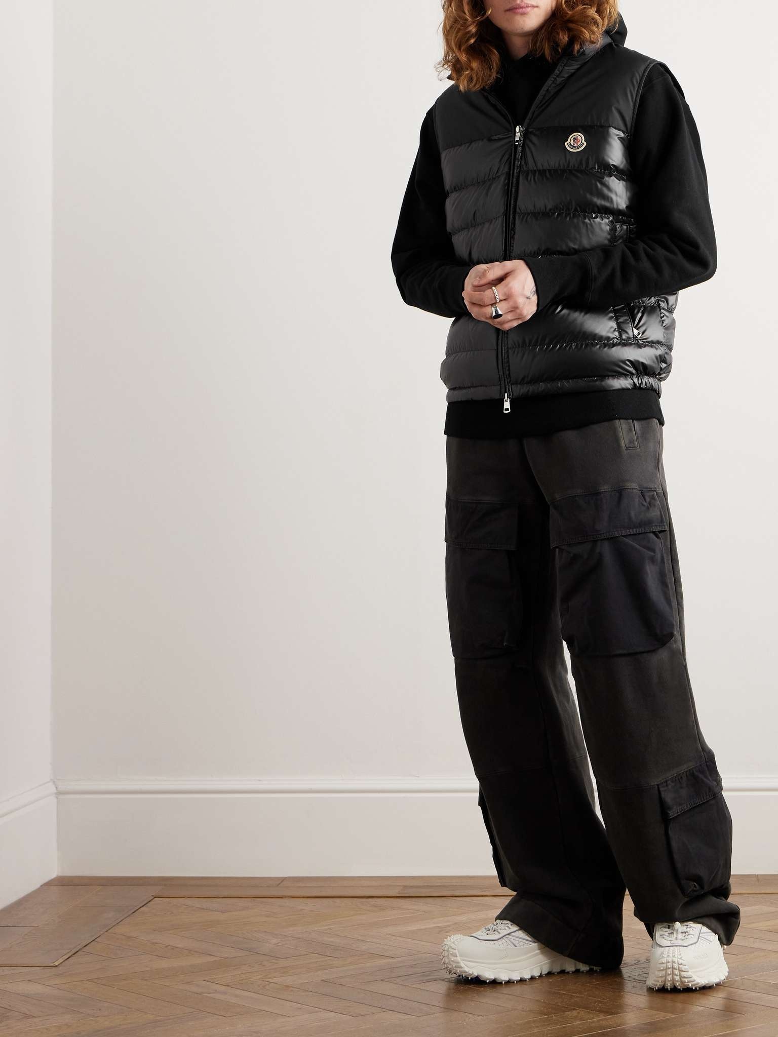 Logo-Appliquéd Quilted Shell Hooded Down Gilet - 2