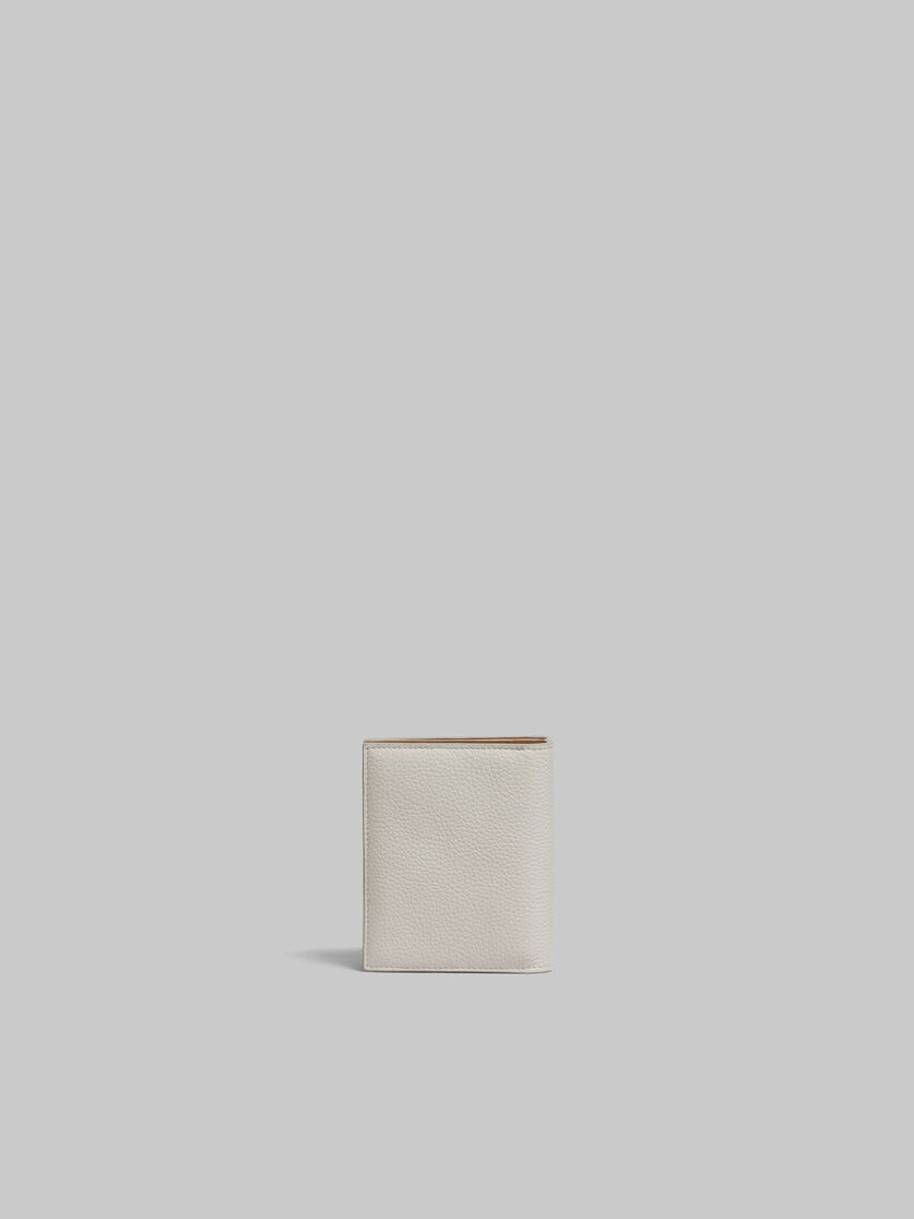 GREY LEATHER ZIP-AROUND BIFOLD WALLET WITH MARNI MENDING - 3