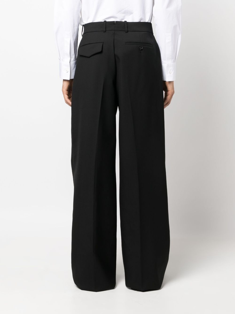 Alexander McQueen Men's 2-Pleat Baggy Wool Trousers