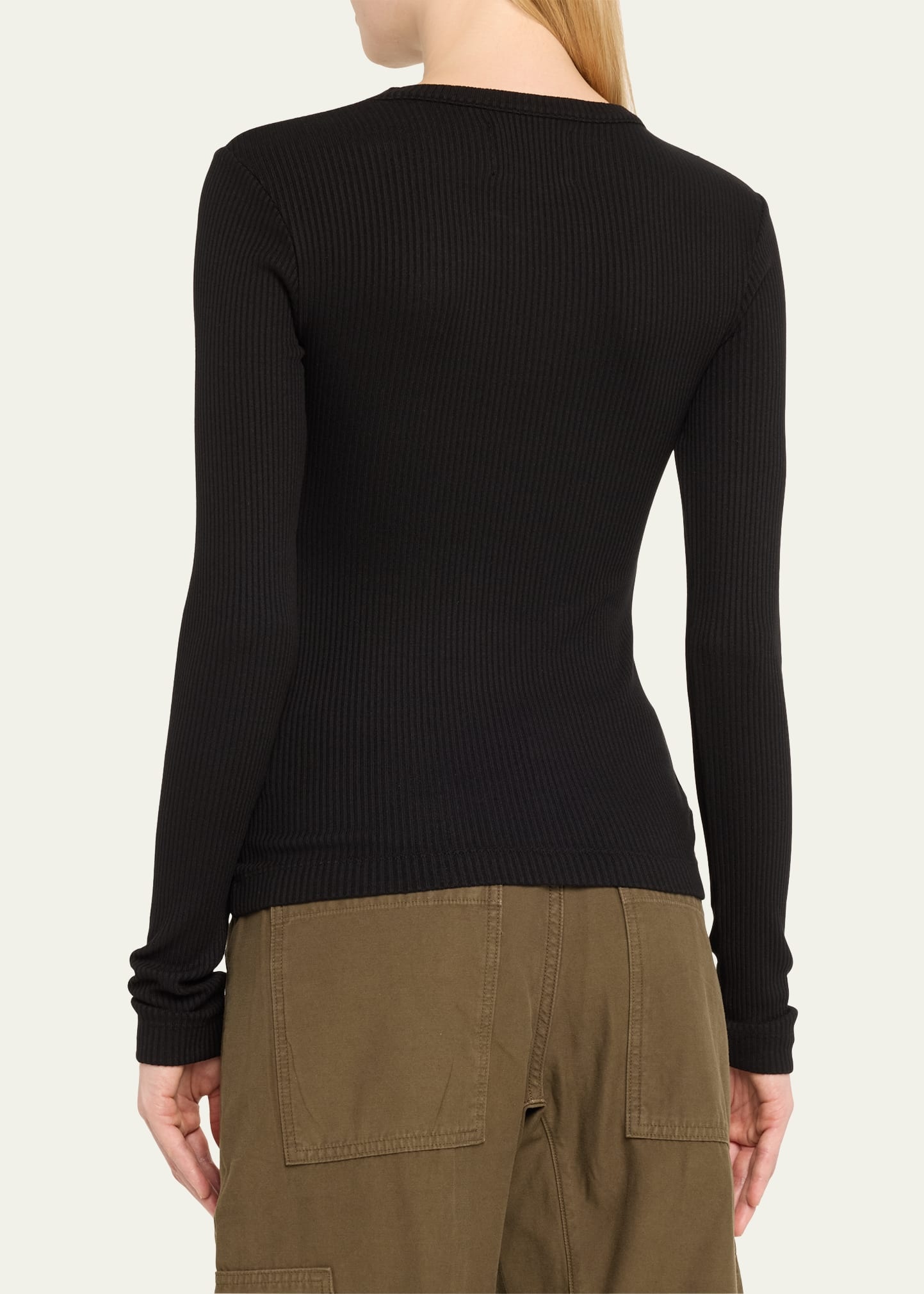 Bina Rib-Knit Crewneck Top - 3