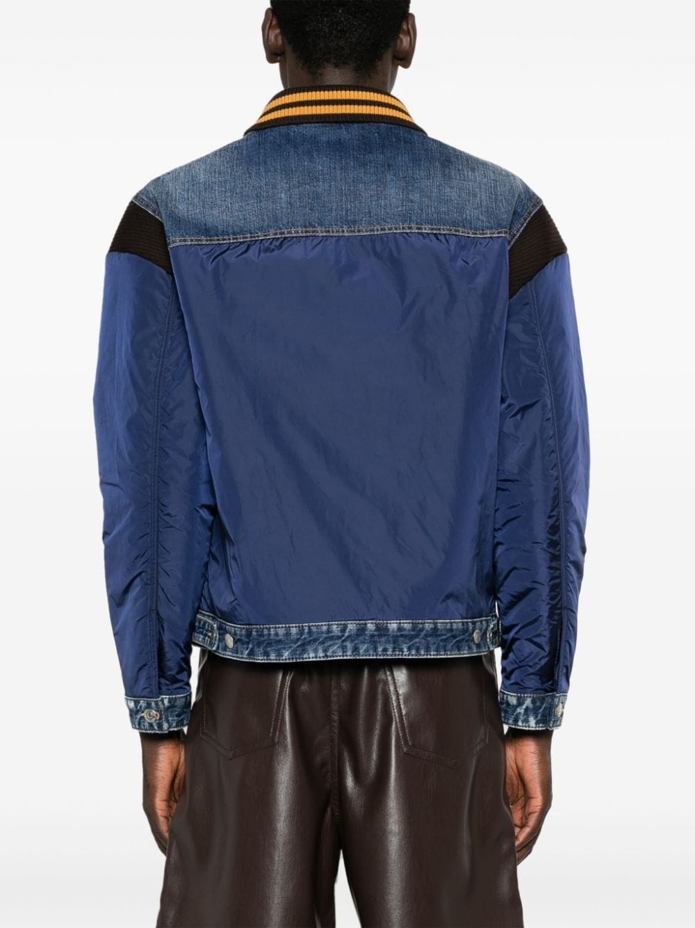 panelled bomber jacket - 4