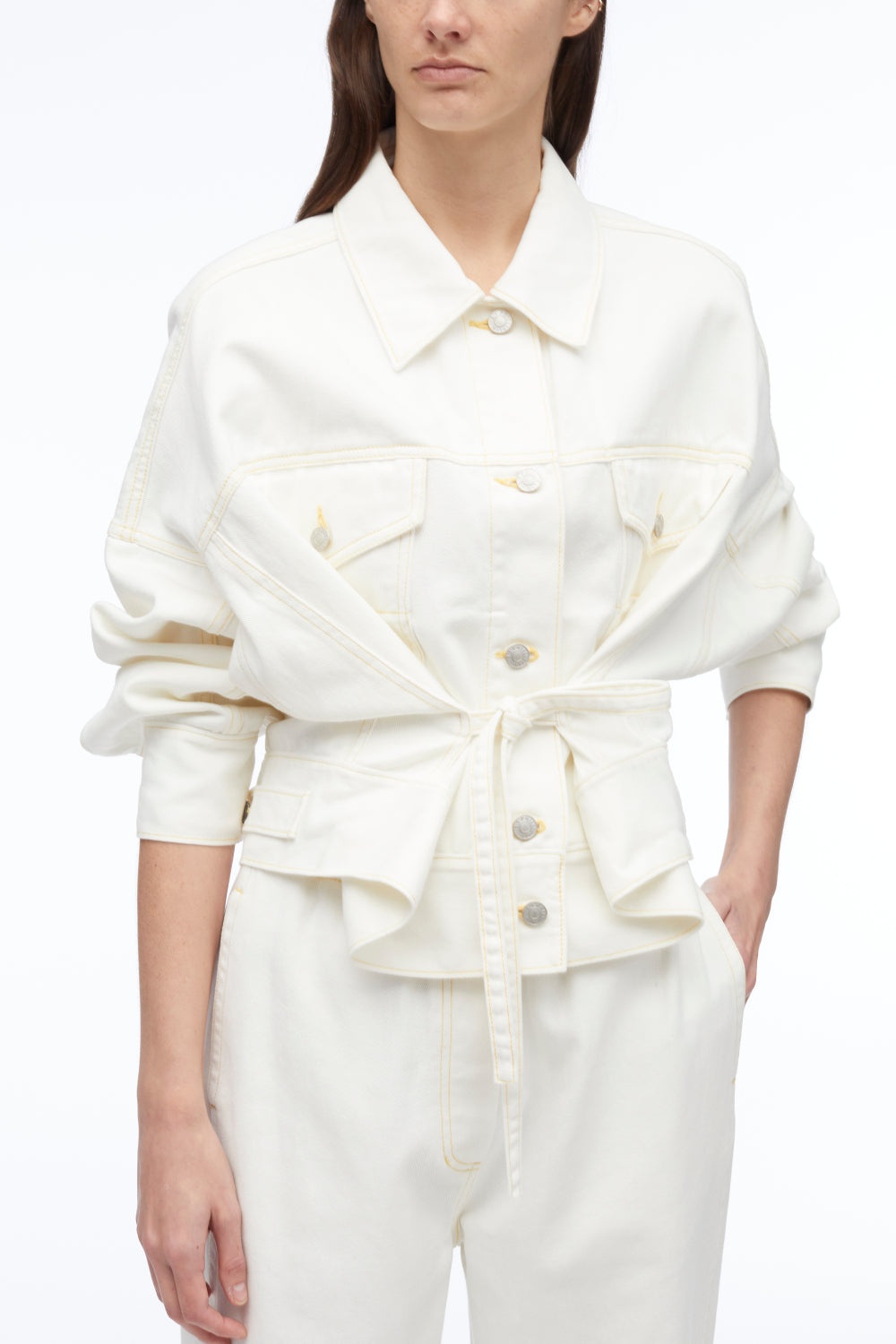 Overdyed Denim Boxy Jacket - 11