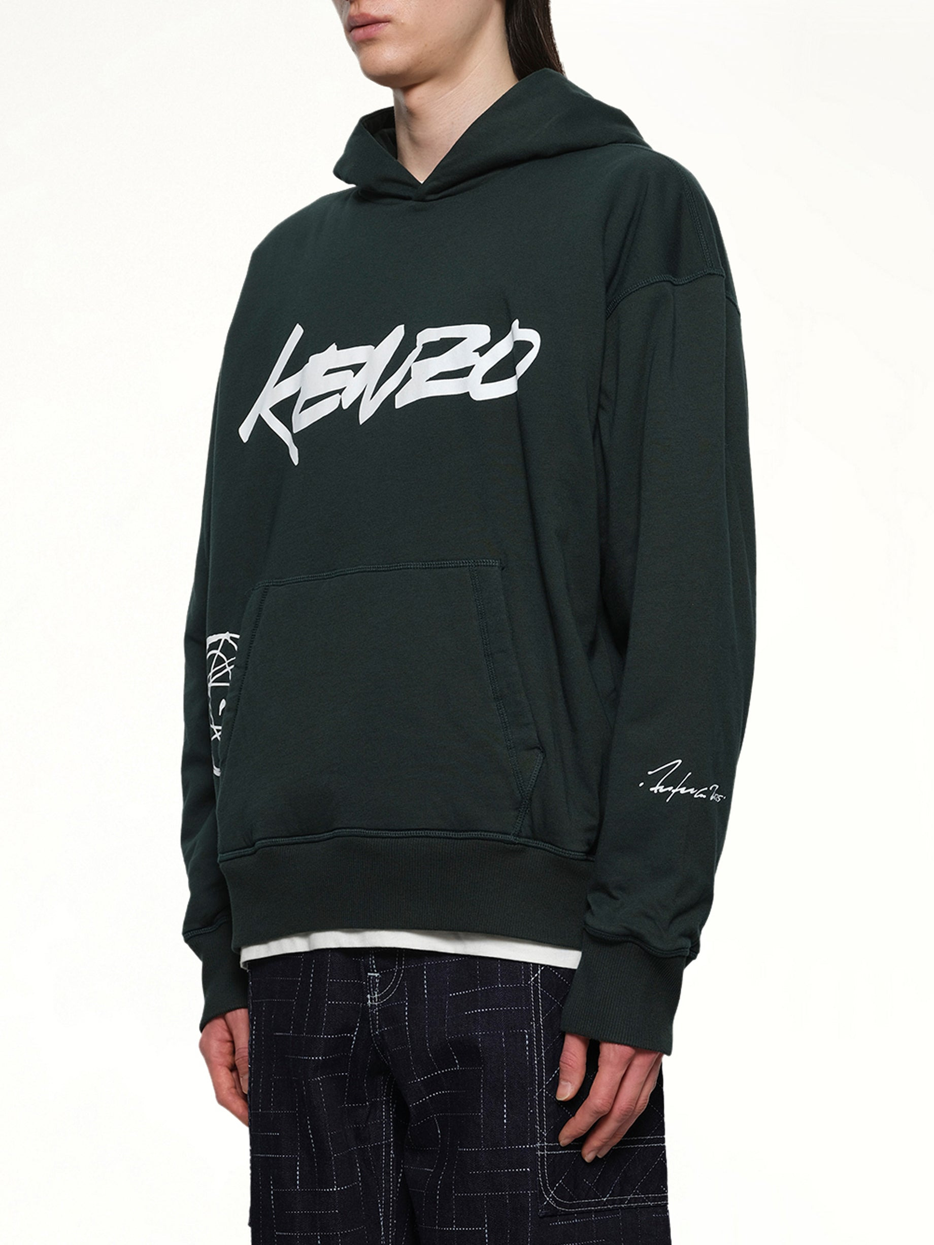 Kenzo Futura Padded Hoodie in Pine - 3