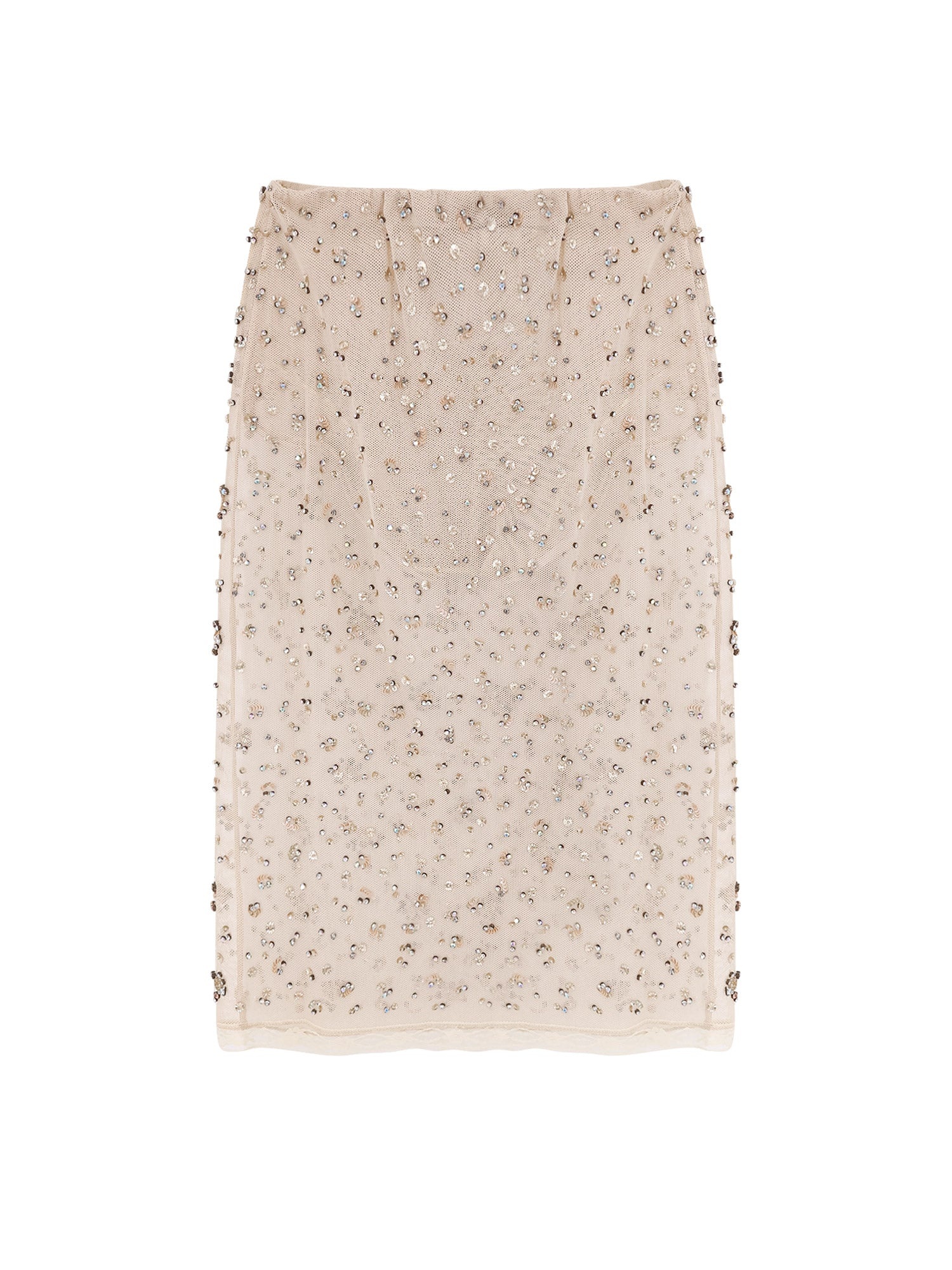 スカート SEMICOUTURE Scarlett tulle skirt rhinestones Beige Other Designers SEMICOUTURE - Scarlett tulle skirt with