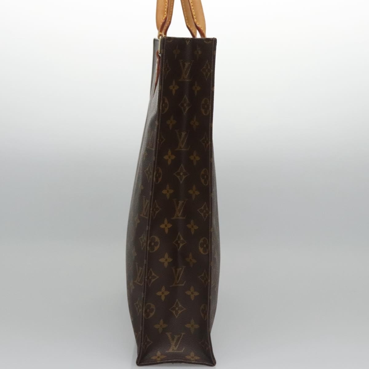 LOUIS VUITTON Monogram Sac Plat Hand Bag M51140 - 3