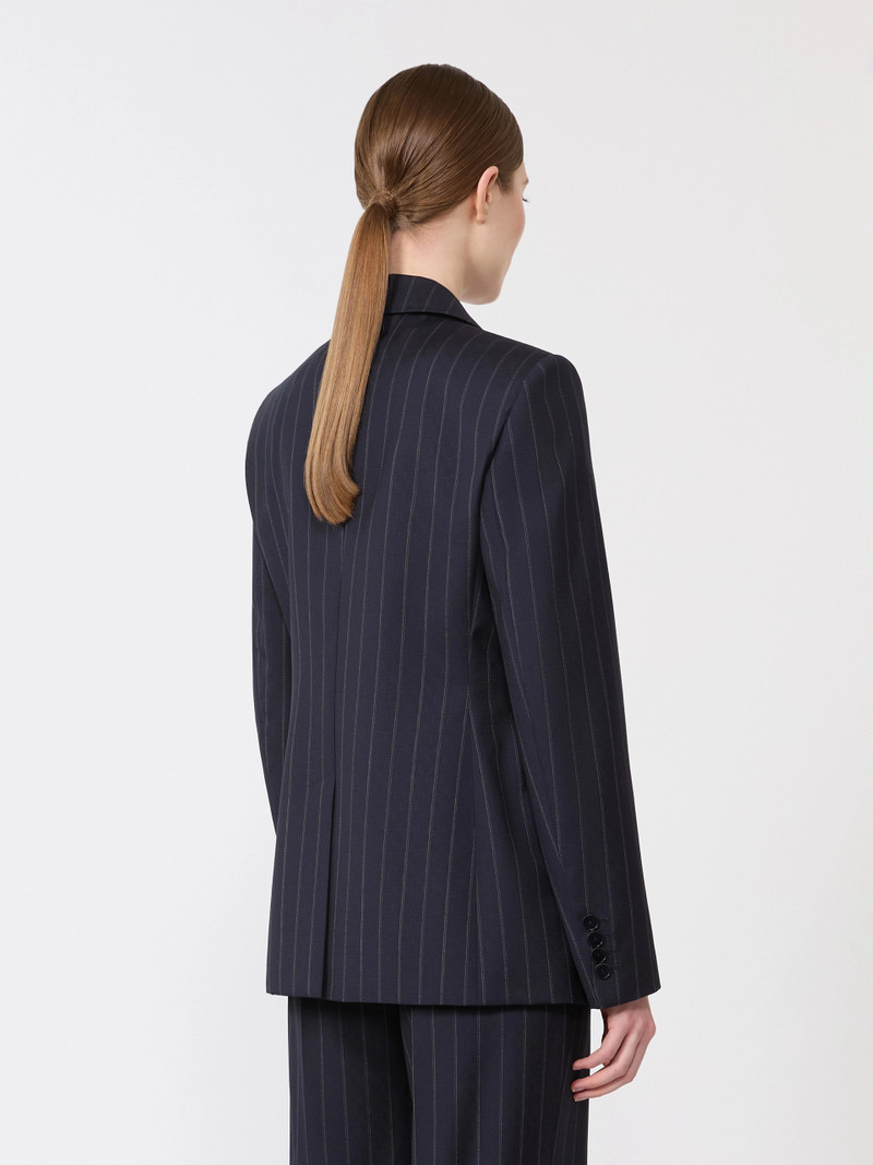 ONAGRO Double-breasted pinstripe wool blazer - NAVY 4