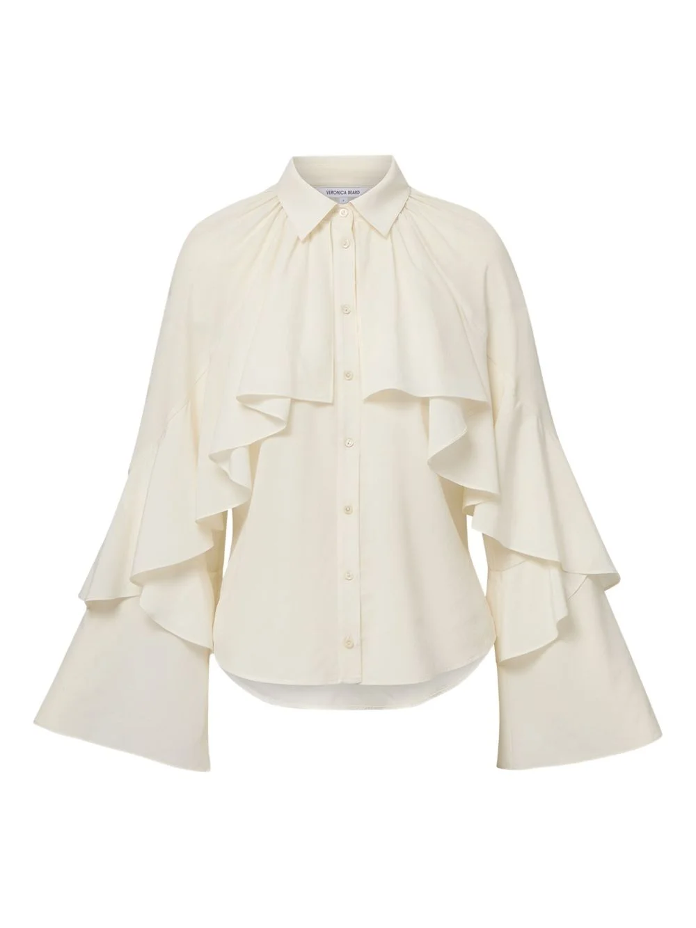 ruffled bell-sleeve blouse - 1