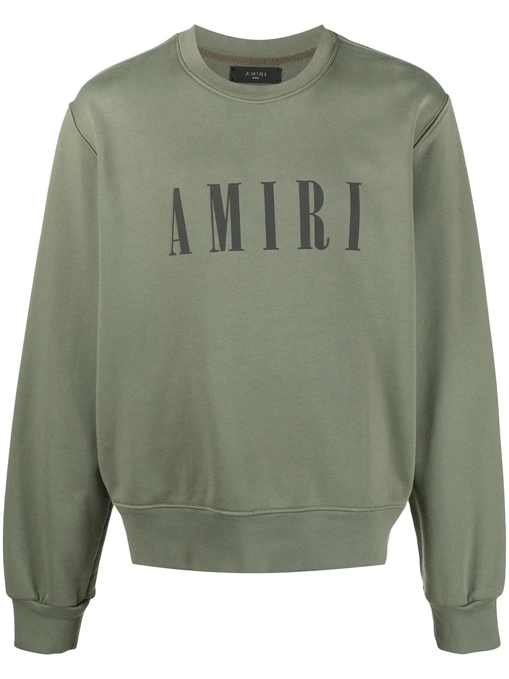 logo-print cotton sweatshirt - 1