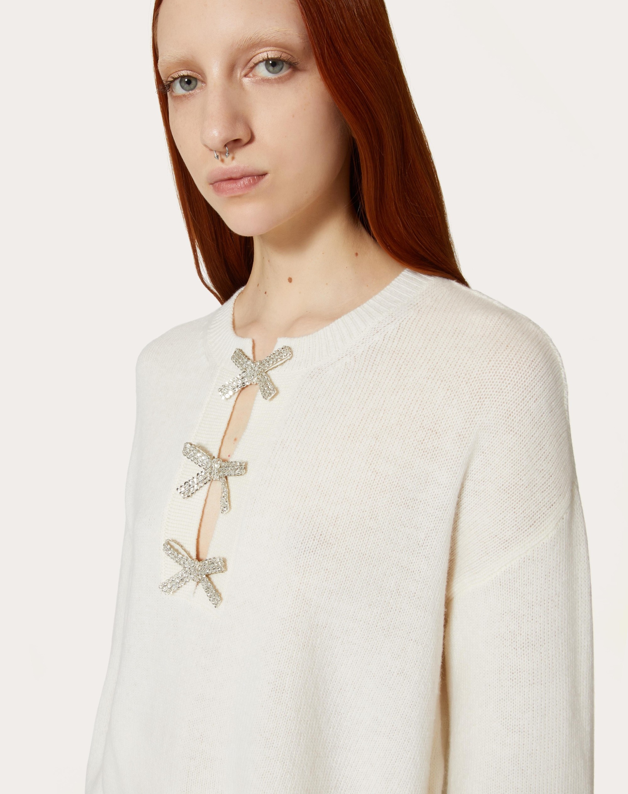 EMBROIDERED WOOL SWEATER - 5