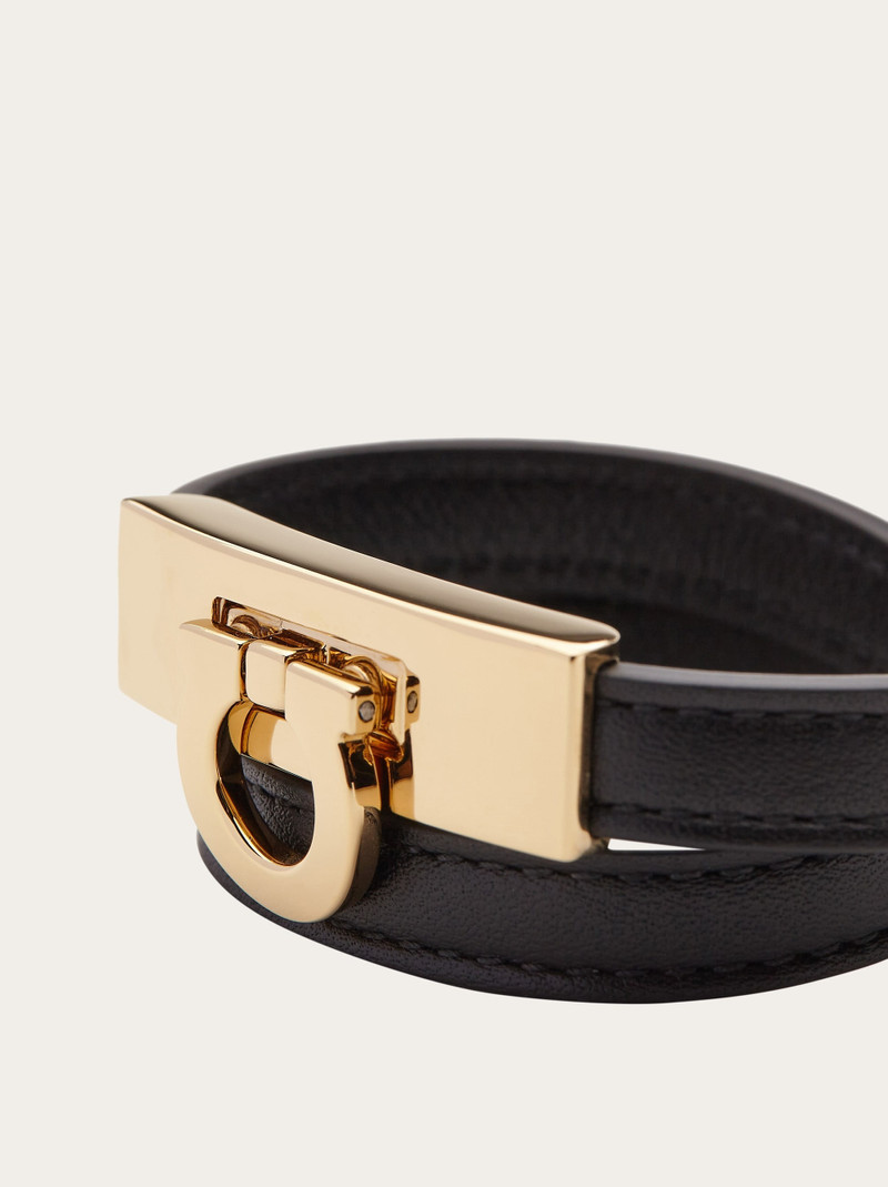 FERRAGAMO Gancini double twist bracelet - Mis 17 outlook