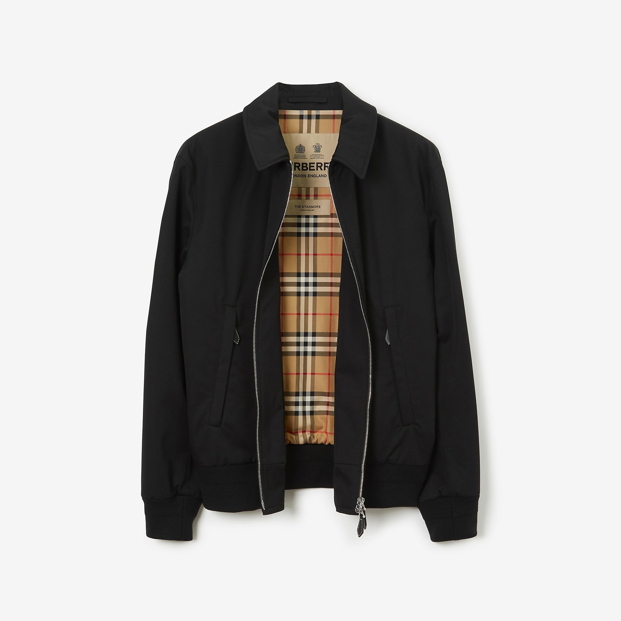 Gabardine Chester Harrington Jacket in Flax - Men, Cotton