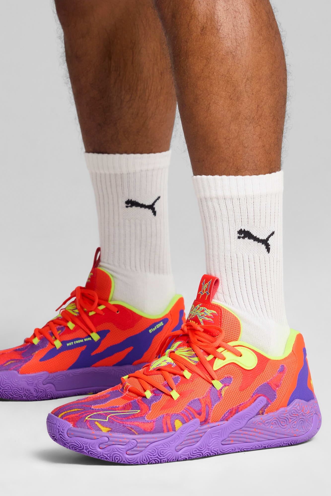 シューズ(男性用) PUMA MB.03 Lo Lava PUMA x LAMELO BALL MB.03 Lo Team Men's Basketball Shoes | PUMA