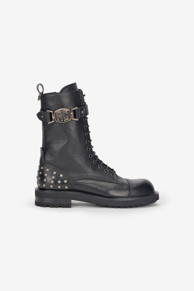 Combat Boots With RC Monogram Detail 1