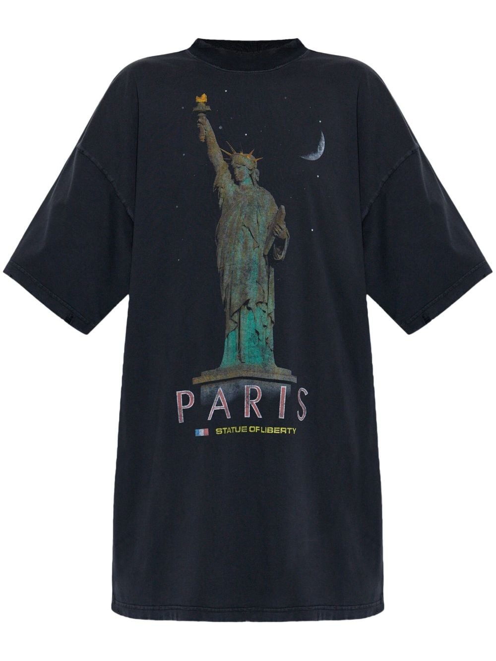 Liberty-print T-shirt dress - 1