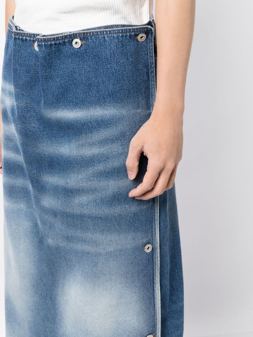 detachable-panel jeans - 5