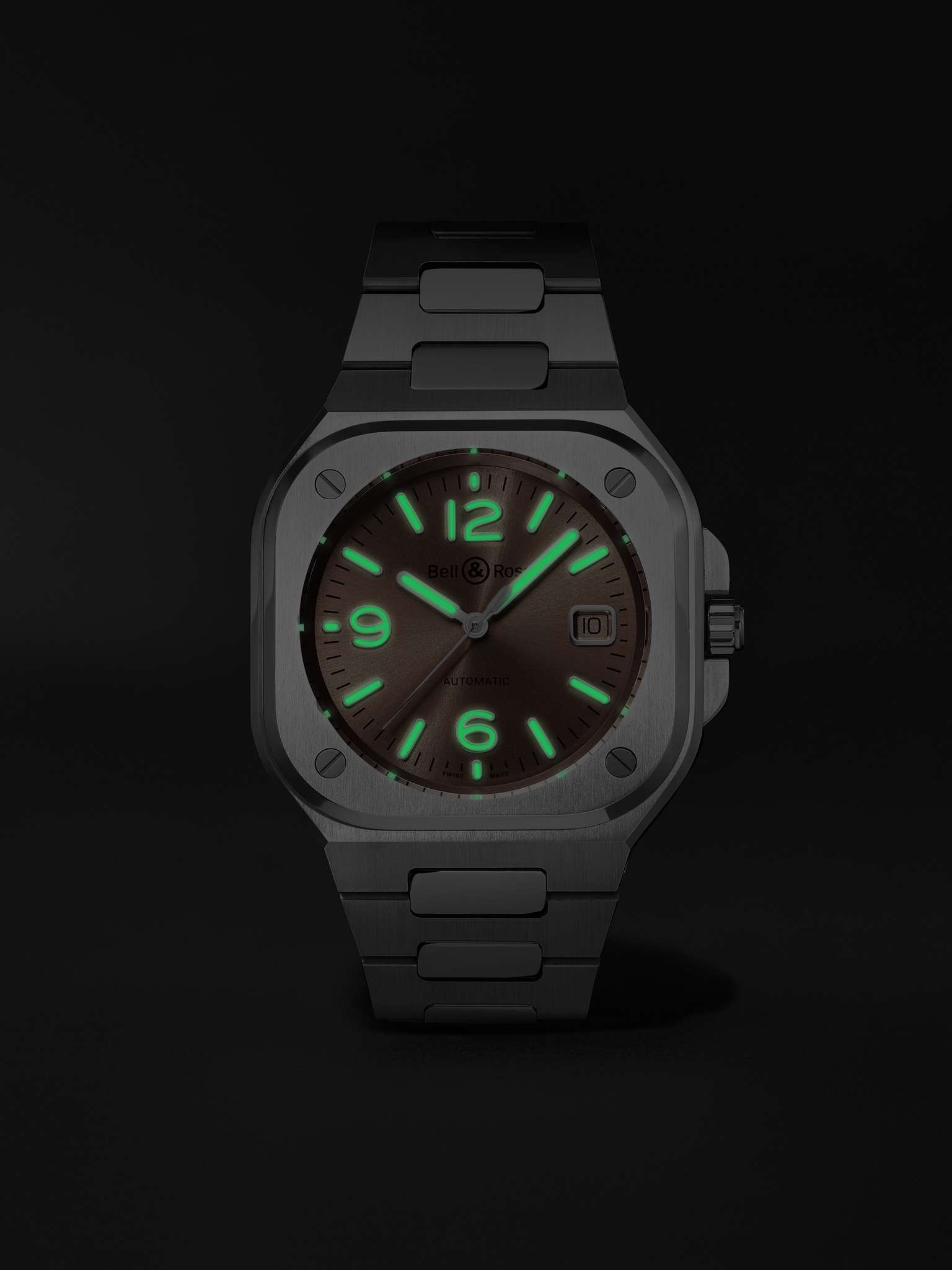 BR 05 Automatic 40mm Stainless Steel Watch, Ref. No. BR05A-BR-ST/SST - 9