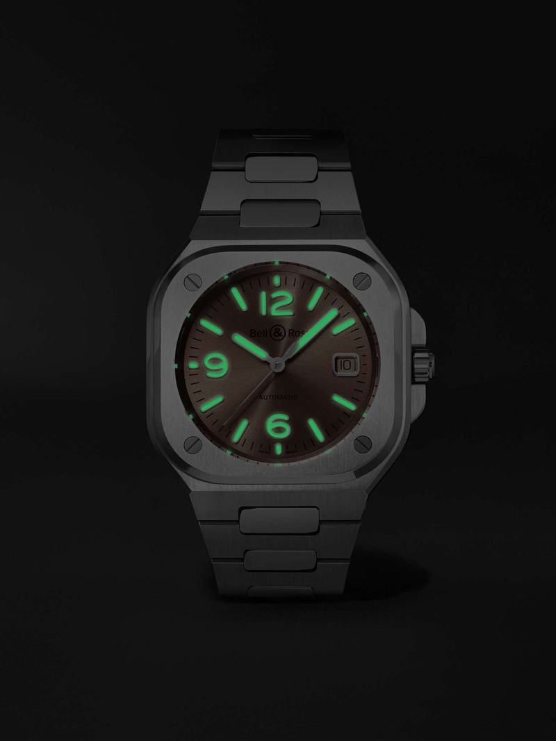 BR 05 Automatic 40mm Stainless Steel Watch, Ref. No. BR05A-BR-ST/SST 9