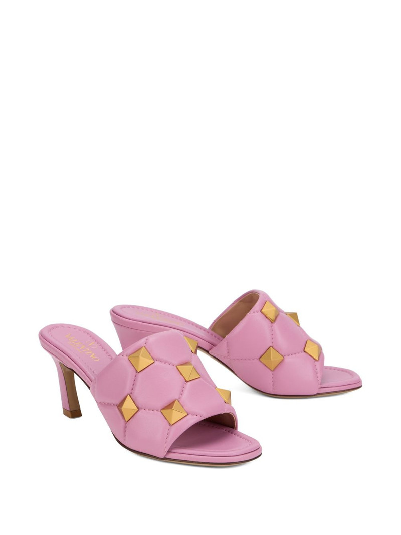Valentino studded quilted sandals outlook