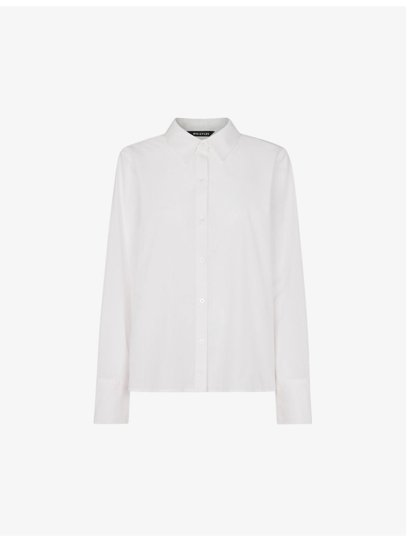 Boxy-fit long-sleeve cotton shirt 1