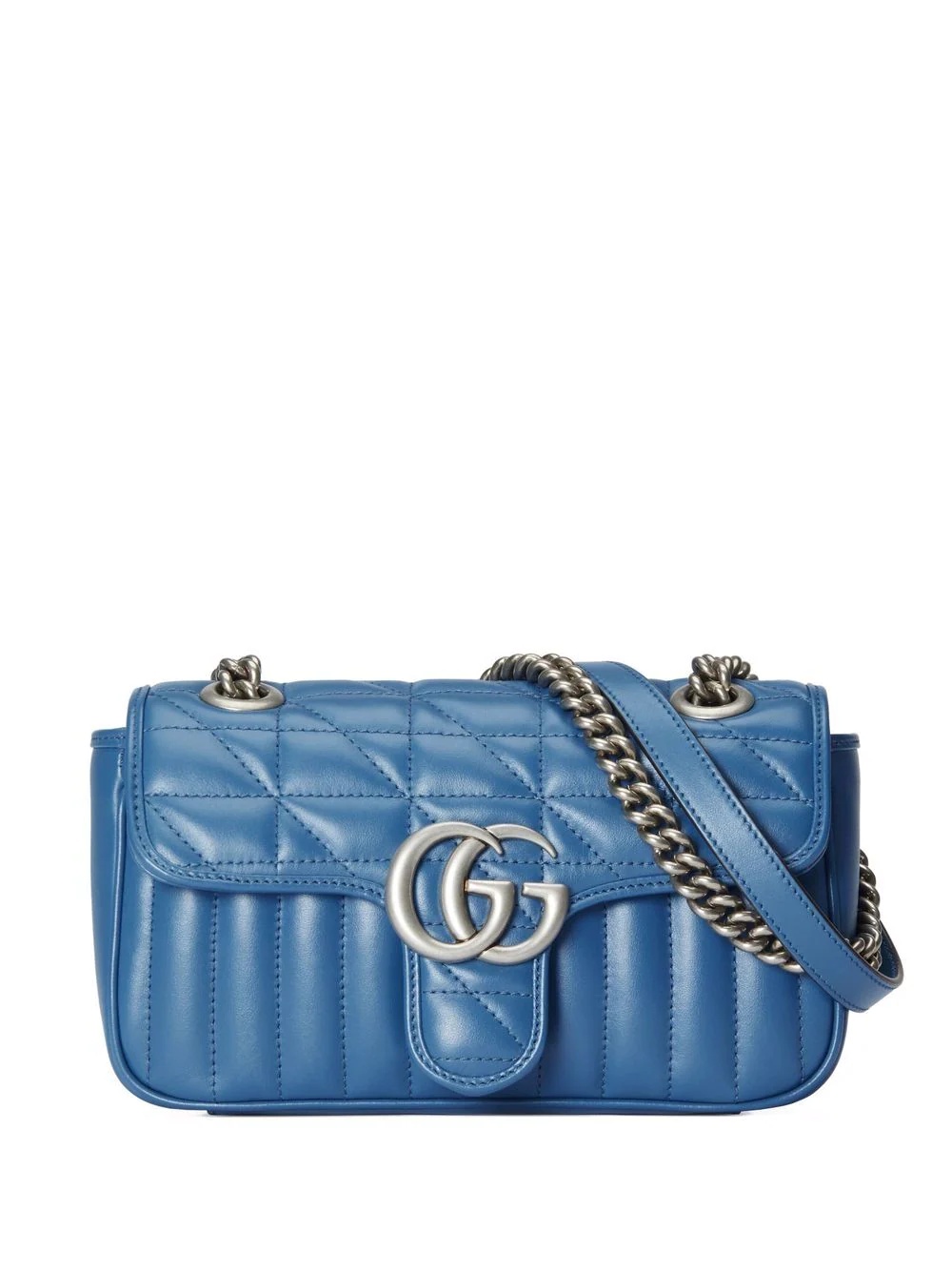 mini leather GG Marmont shoulder bag - 1