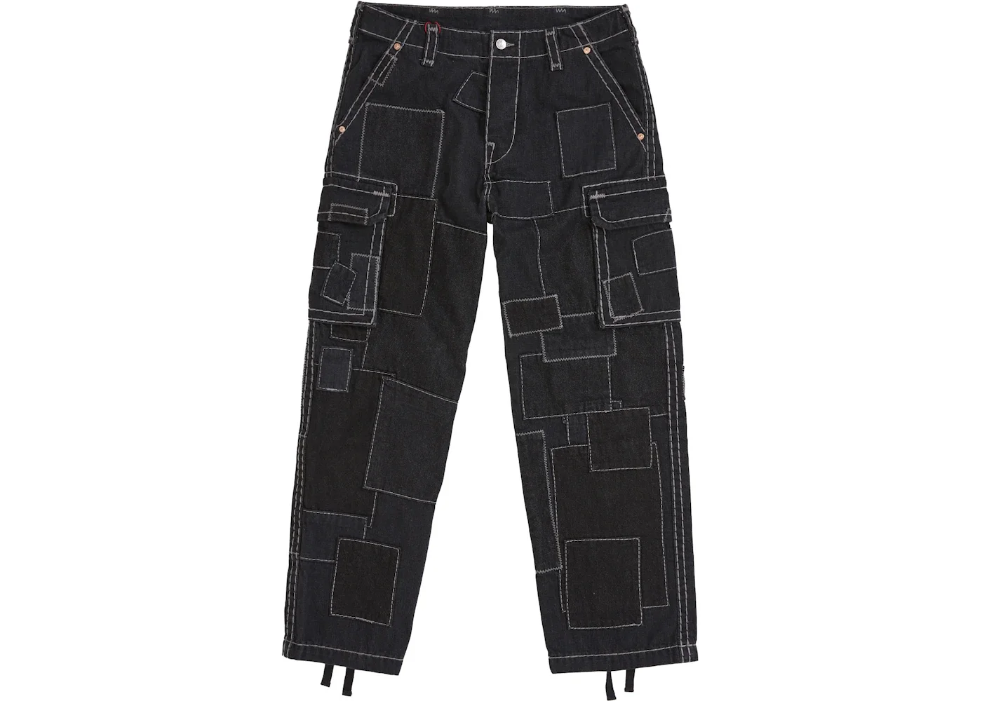 Supreme True Religion Patchwork Cargo Pant Black - 1