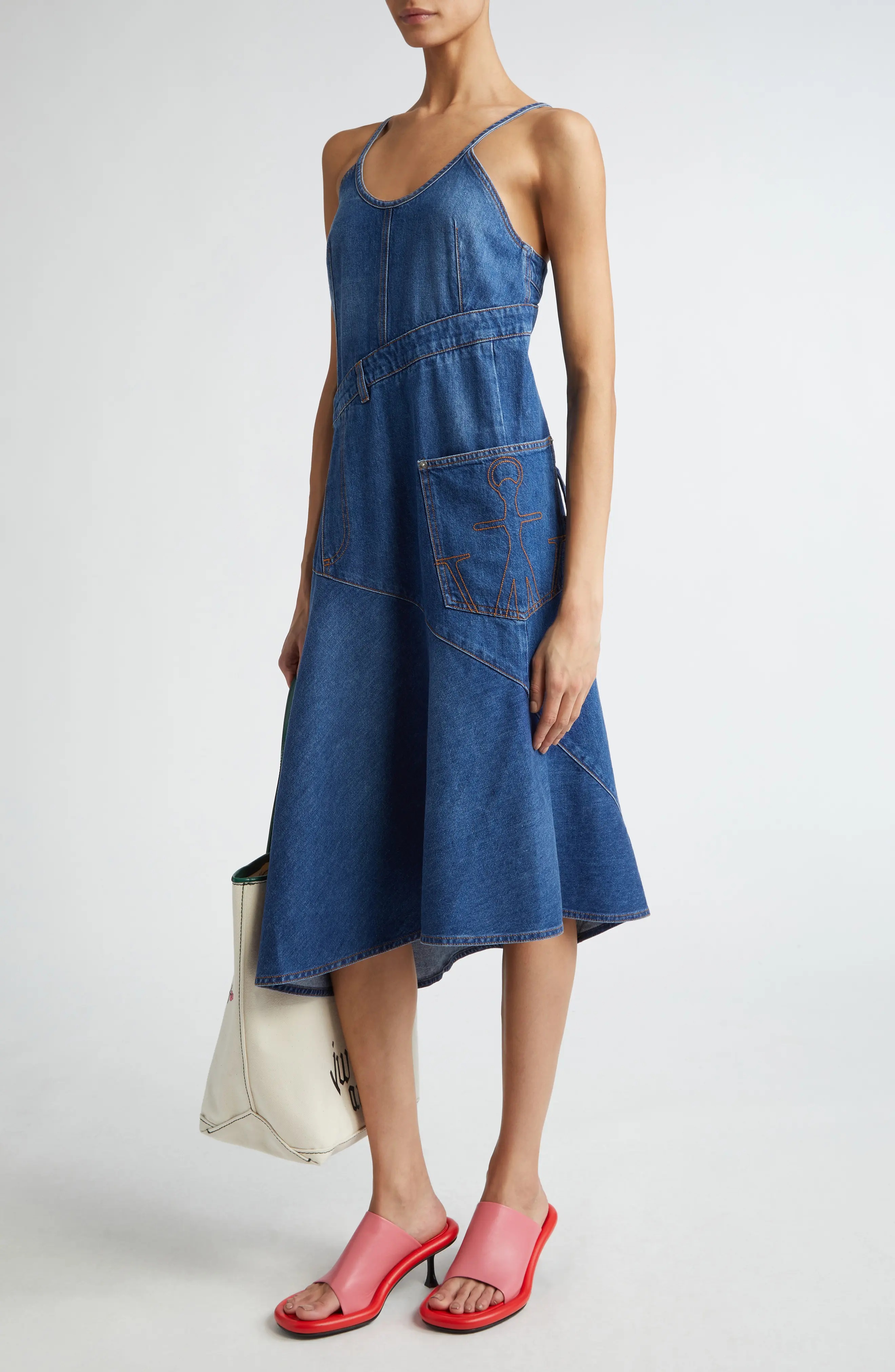 JW Anderson Twisted Denim Dress | nordstrom | REVERSIBLE