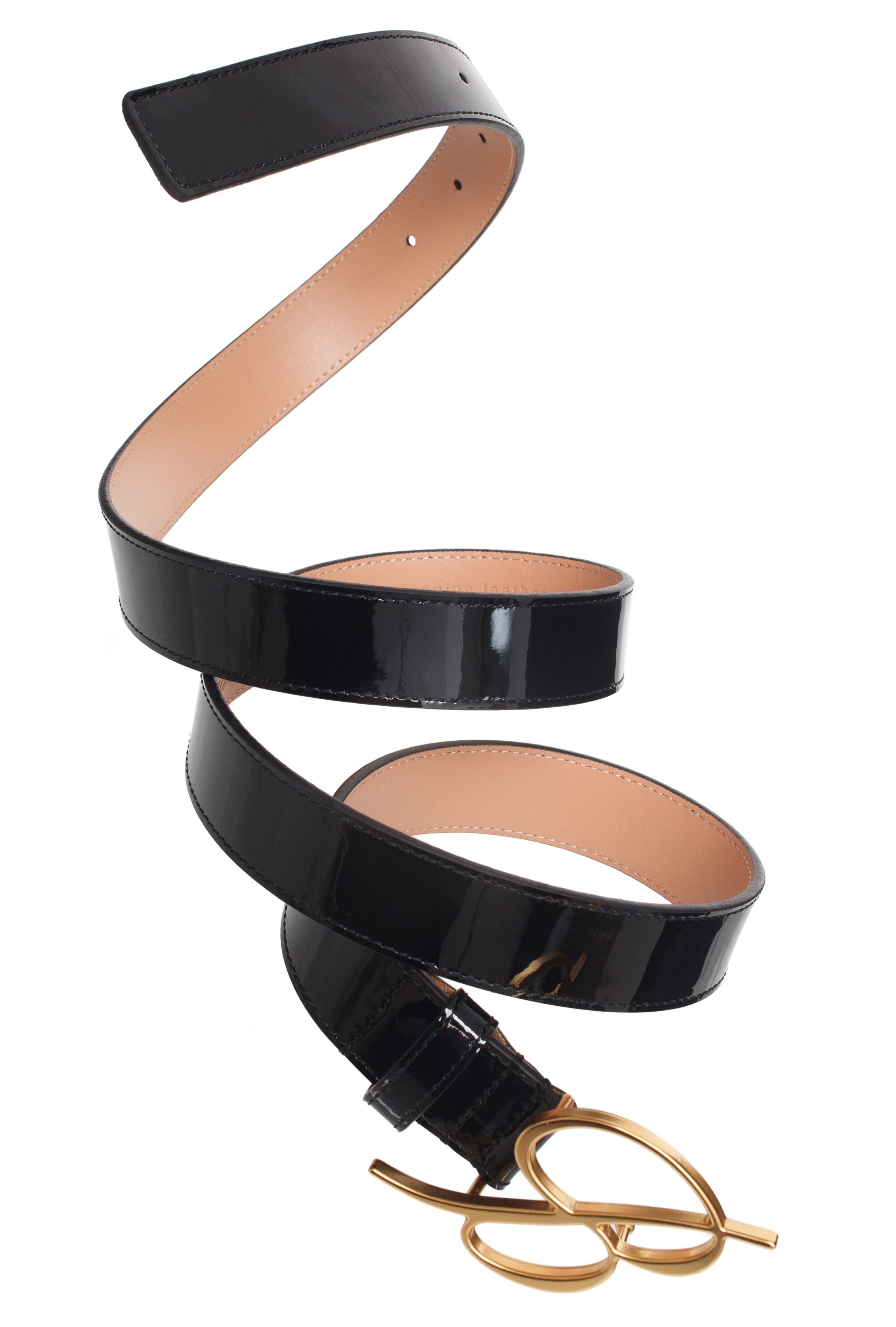 BLACK LOGO BELT - 1