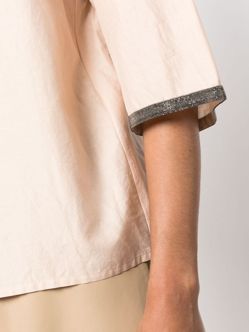 contrast-trim short-sleeve shirt 5