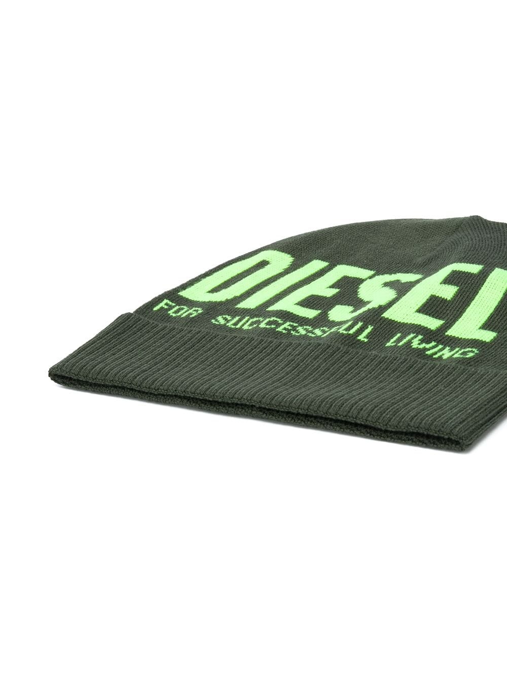 logo print beanie - 2