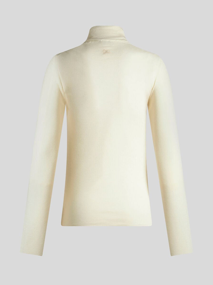 WOOL TURTLENECK SWEATER - 5