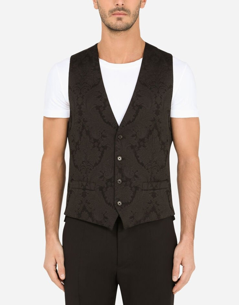 Dolce & Gabbana Floral jacquard vest outlook