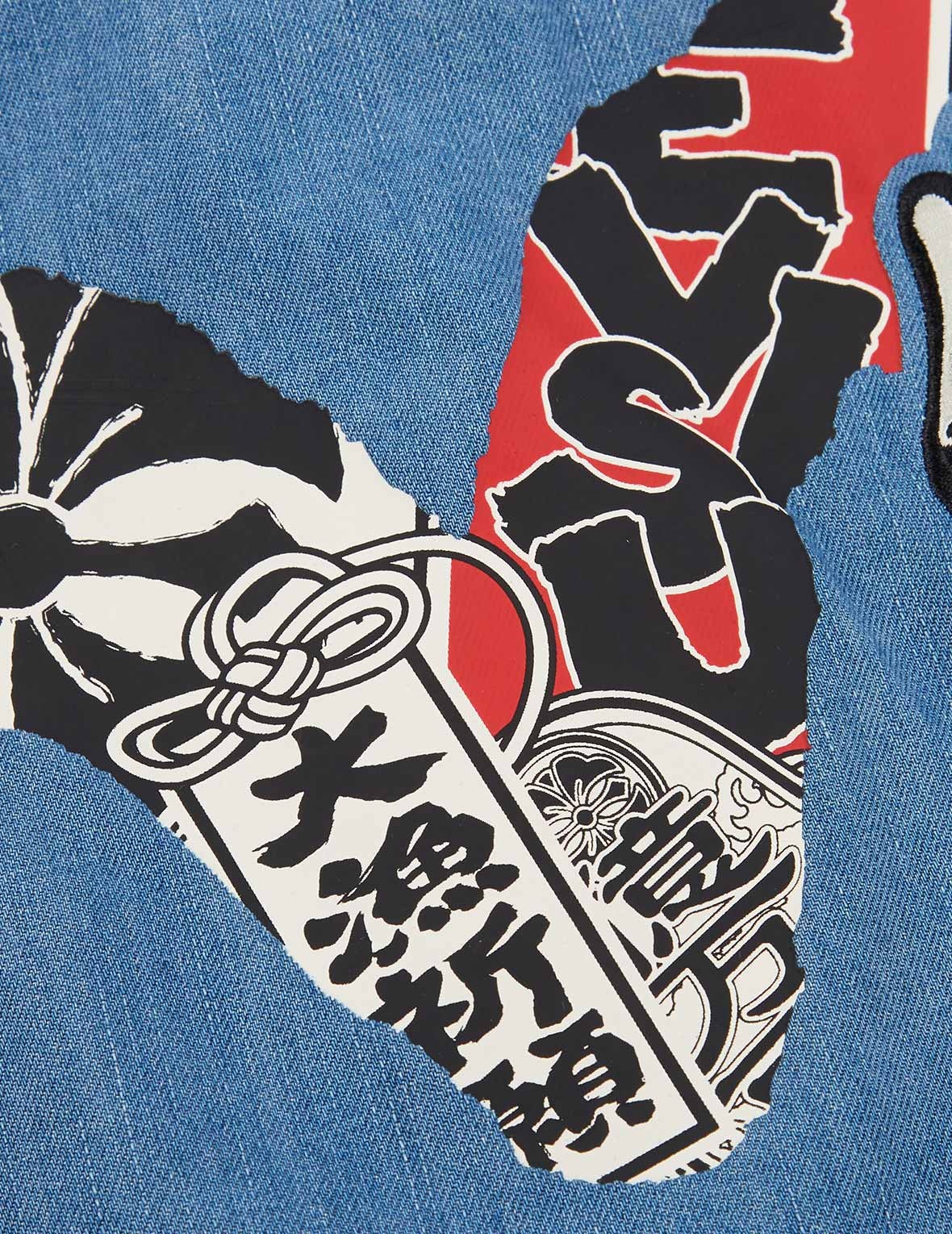 BIG CATCH PRAYER FESTIVAL GRAPHIC DAICOCK DENIM SHIRT - 11
