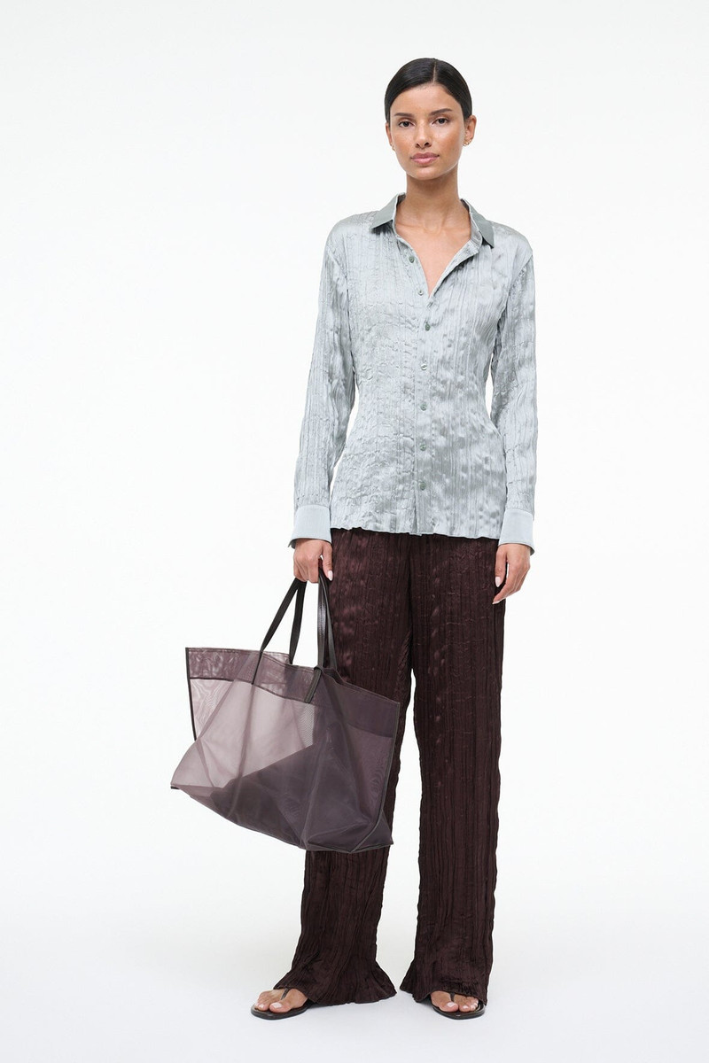 STAUD SUKI SHIRT SILVER SAGE 3