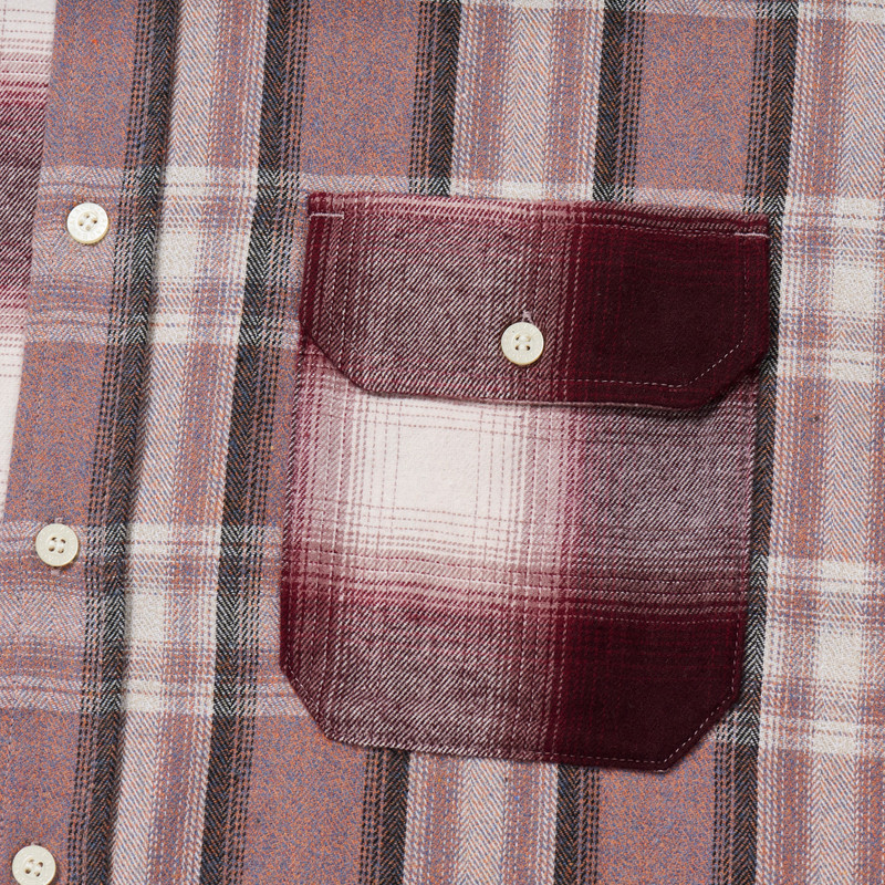 PATCHY FLANNEL SHIRT RED 4