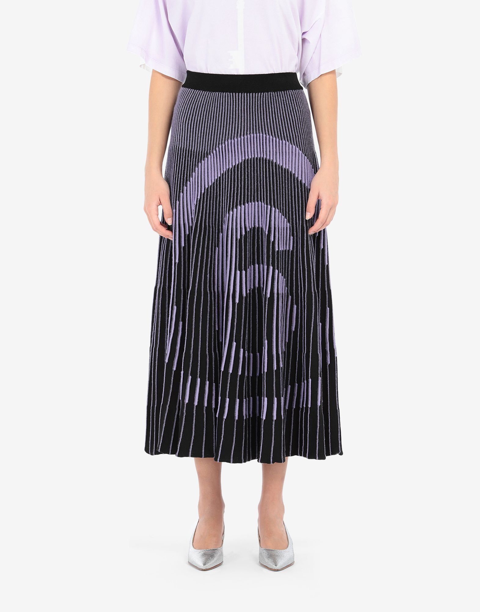 Logo pleated skirt - 5