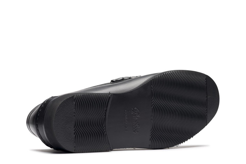 Brighton Black Silk - Rubber Sole 5