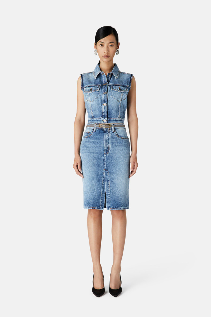 Alessandra Rich DENIM SKIRT outlook