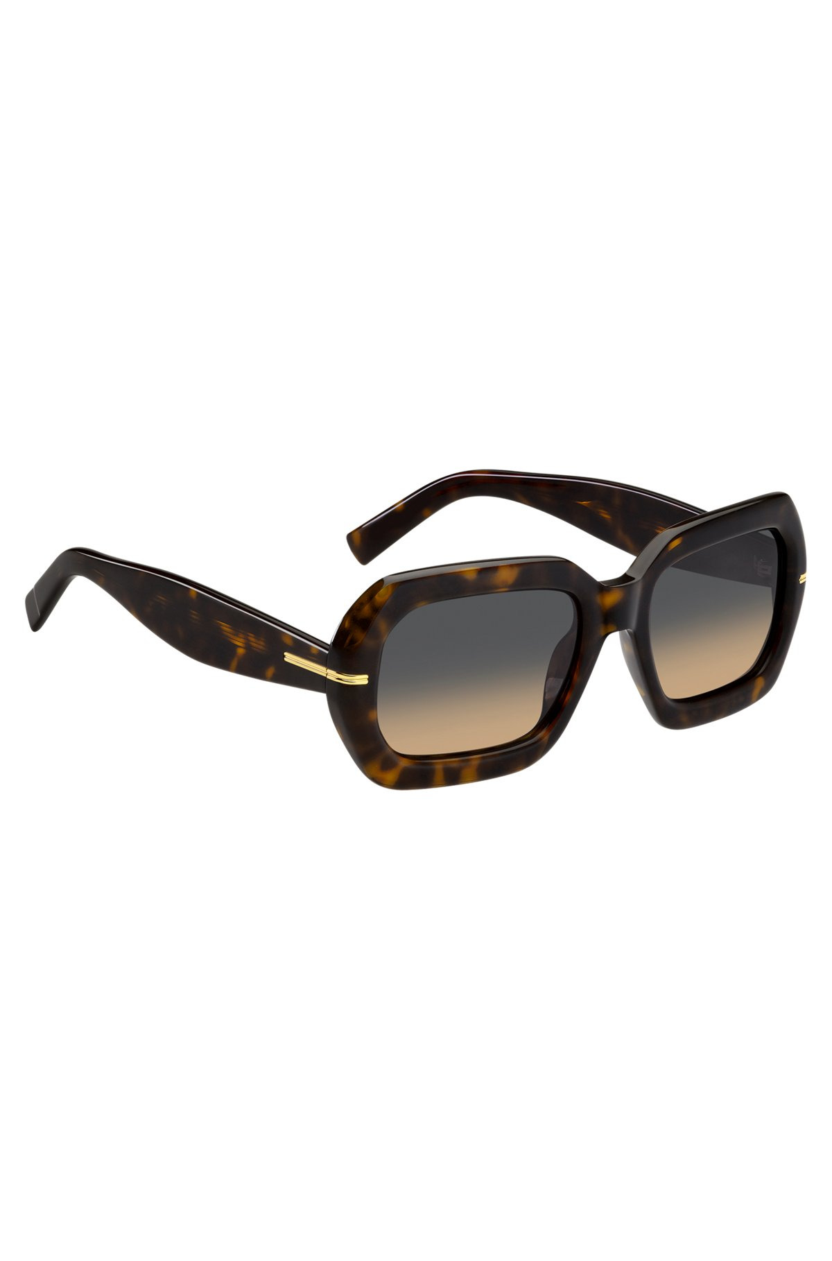 PATTERNED-ACETATE SUNGLASSES WITH GOLD-TONE HINGES - 4