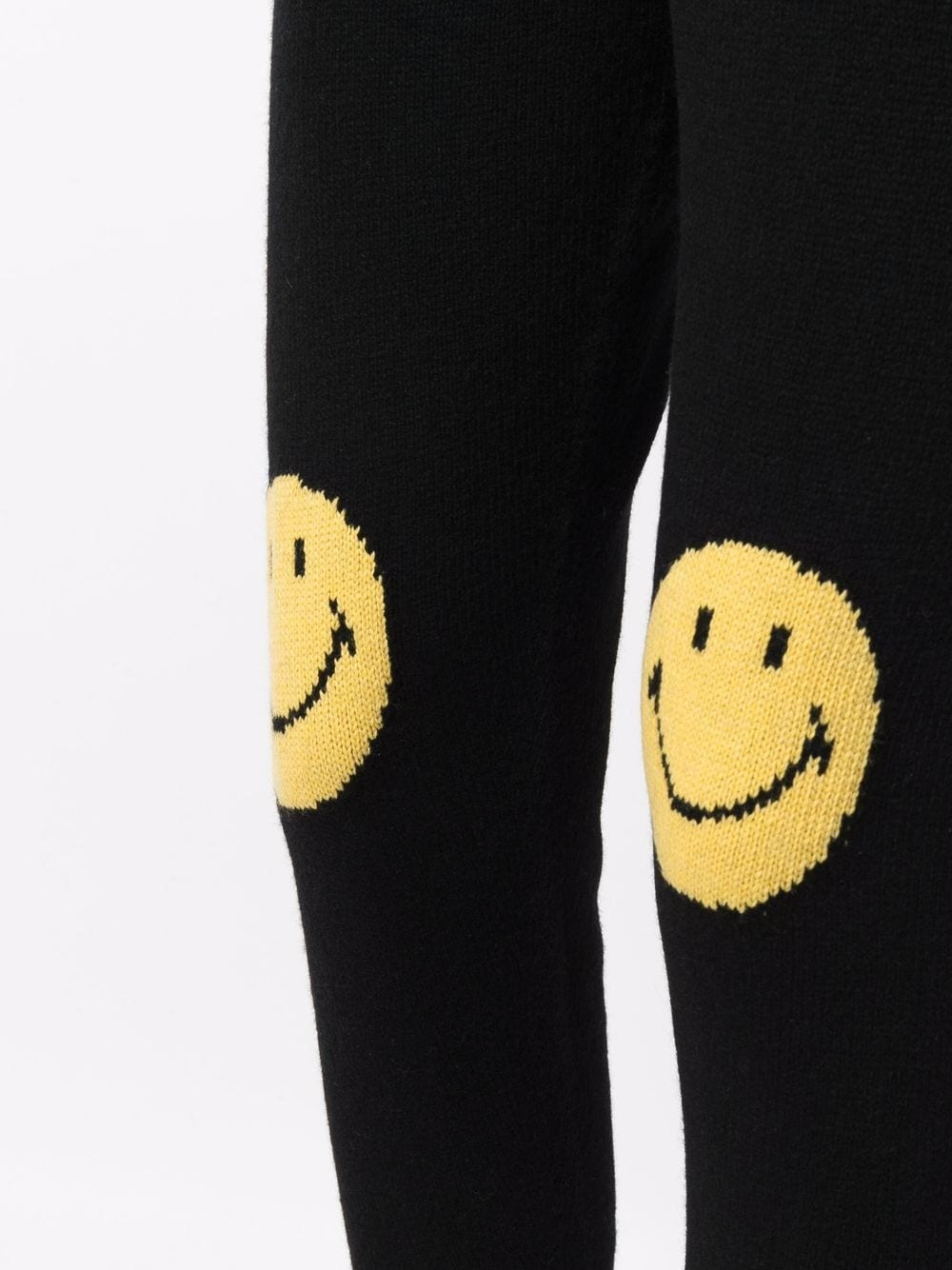 smiley-embroidered joggers - 5