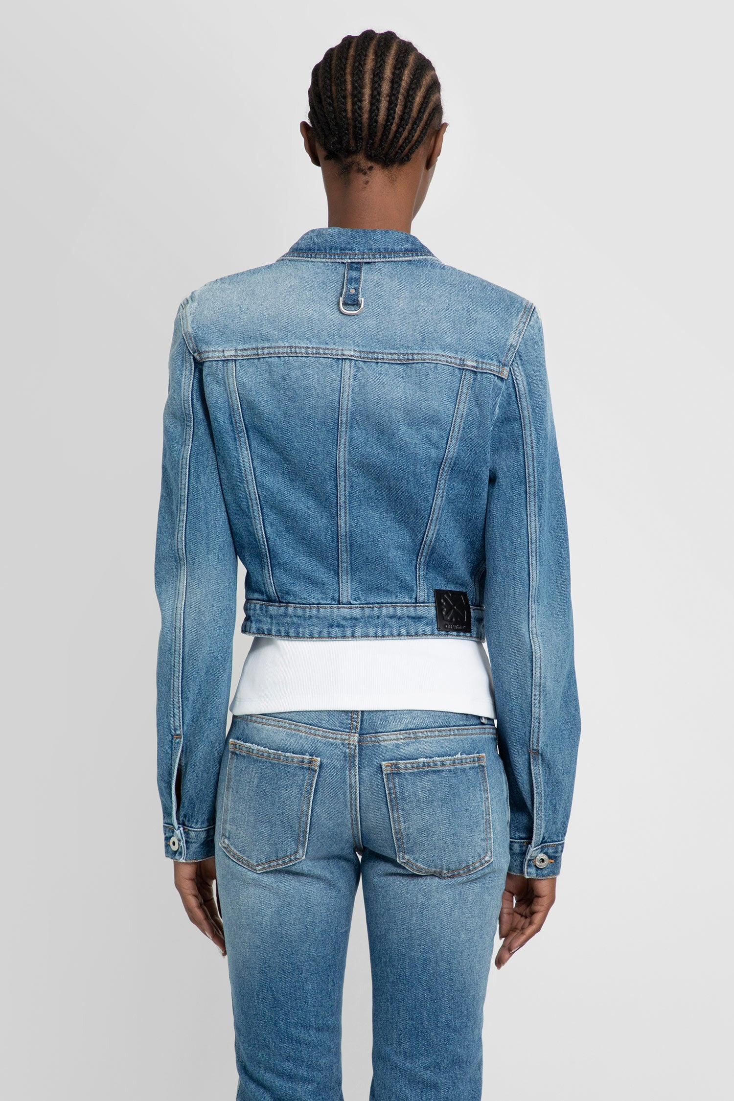 OFF-WHITE WOMAN BLUE JACKETS - 4