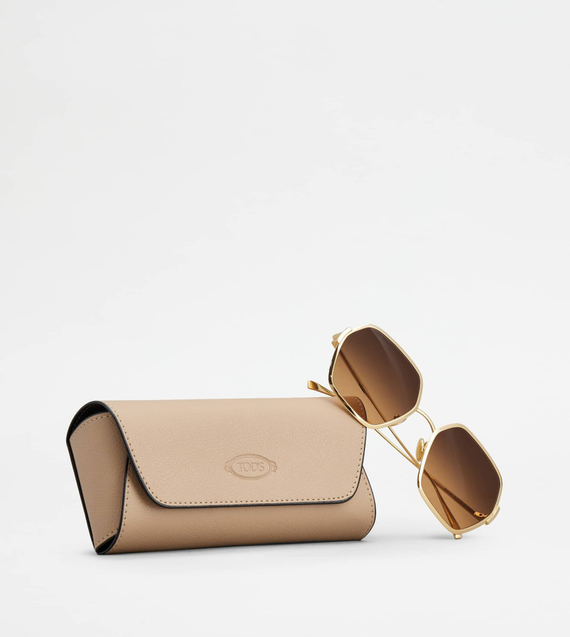 HEXAGONAL SUNGLASSES - GOLD 5