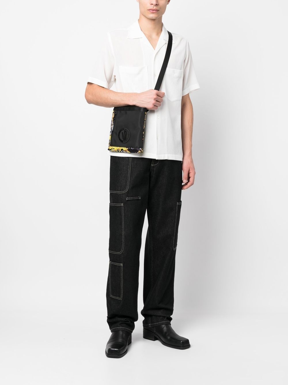 logo-patch detail messenger bag - 2
