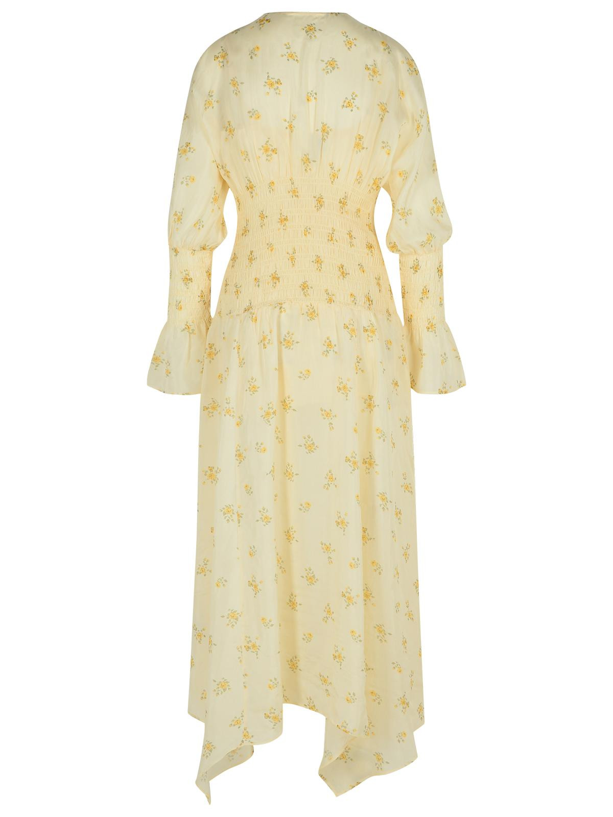Ganni Ivory Viscose Dress Women - 3