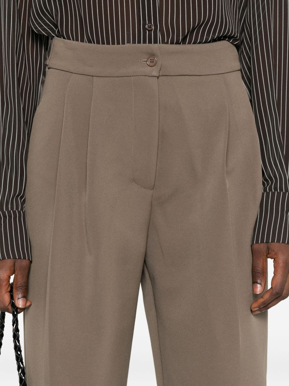 pleated buttoned trousers - 5