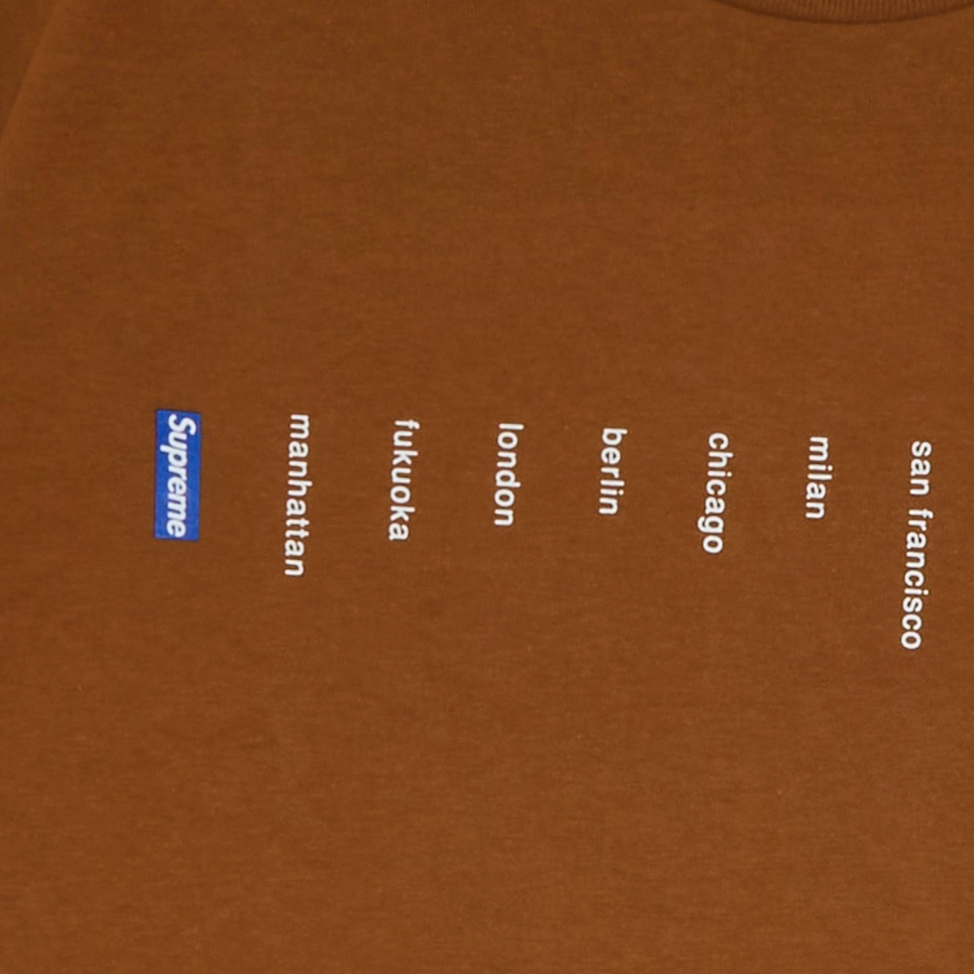 Supreme Location Tee 'Light Brown' - 2