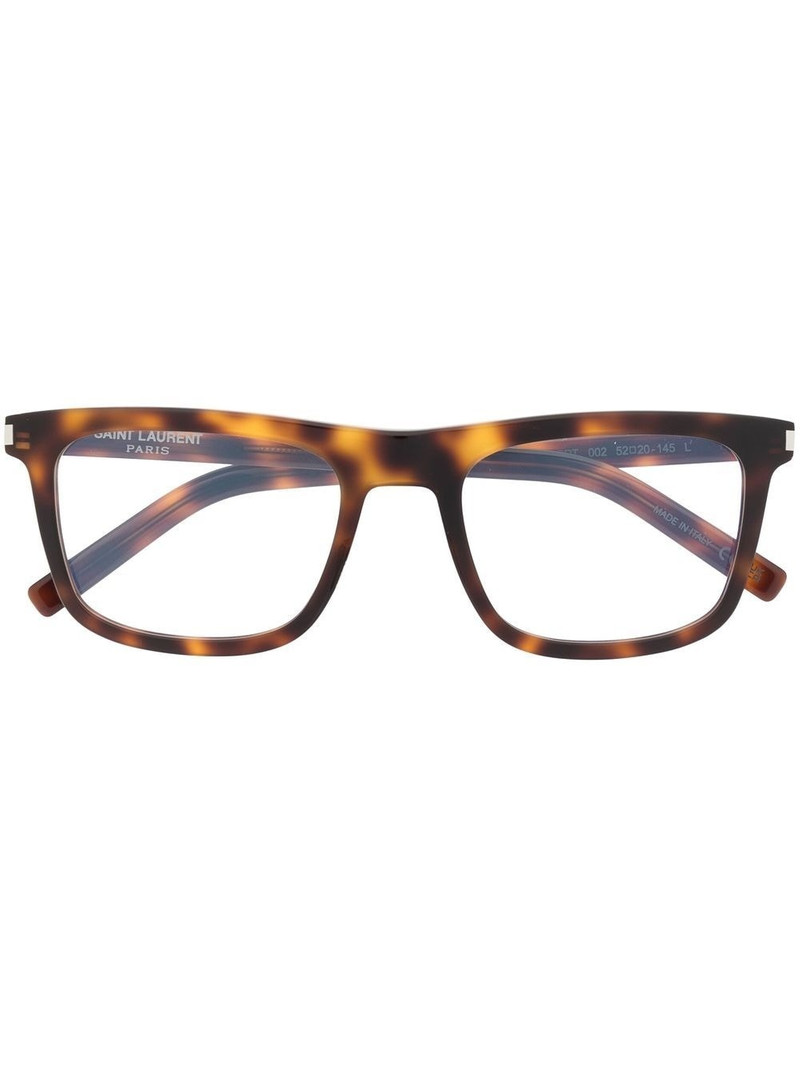 tortoiseshell-effect glasses 1