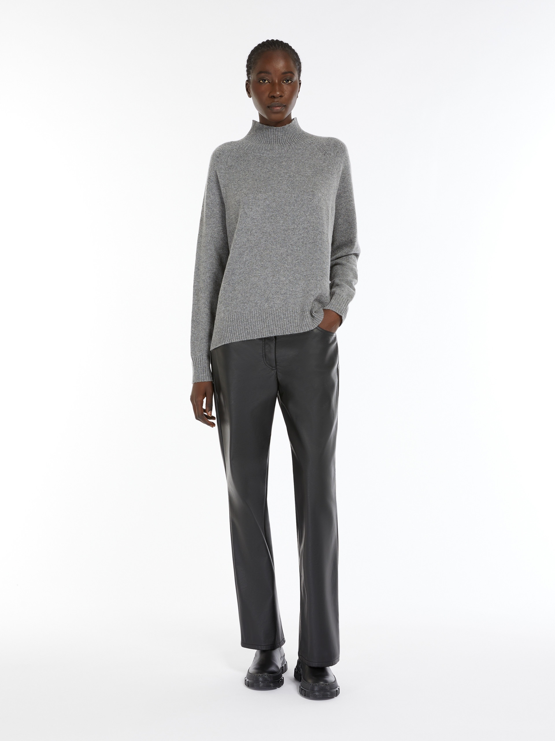 ALCALI Cashmere yarn polo-neck sweater - 2