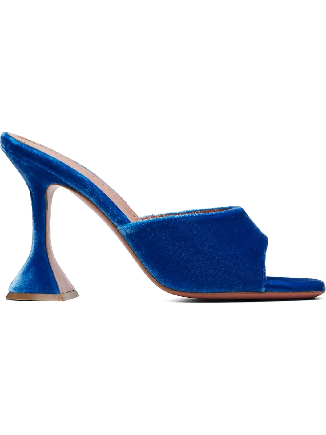 Blue Lupita 95 Slipper Heeled Sandals - 1